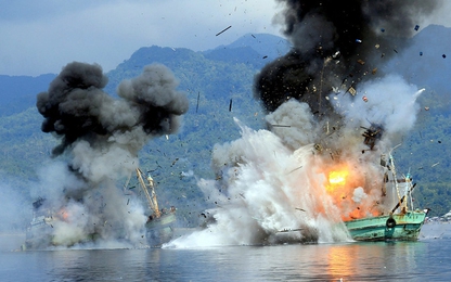 Nội bộ Indonesia kêu gọi không phá hủy tàu cá trái phép bị bắt