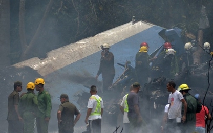 Máy bay chở hơn 100 người rơi ở Cuba
