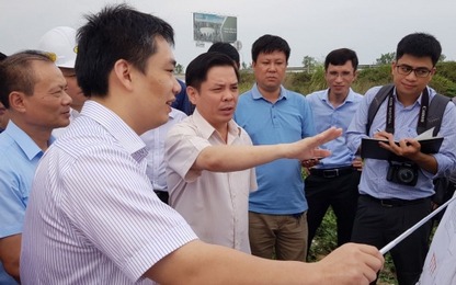 Bộ trưởng Nguyễn Văn Thể kiểm tra đường Bắc Giang - Lạng Sơn