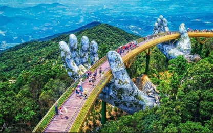 Cầu Vàng Đà Nẵng xuất hiện trên Instagram nghệ thuật nổi tiếng thế giới