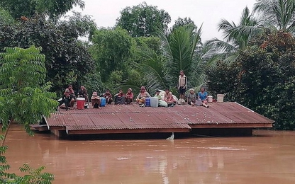 Vỡ đập thủy điện ở Lào: Hàng chục công nhân Việt bị mắc kẹt