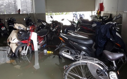 Hàng loạt hầm tòa nhà, chung cư ở Sài Gòn ngập nước