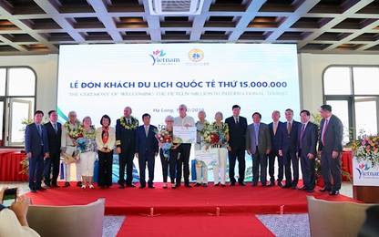 Việt Nam đón vị khách quốc tế thứ 15 triệu, hoàn thành mục tiêu lớn