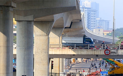 Sắp lắp đặt 3.200 tấn ray cho tuyến metro Nhổn - ga Hà Nội