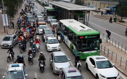 Xử nghiêm xe cá nhân lấn làn buýt nhanh BRT