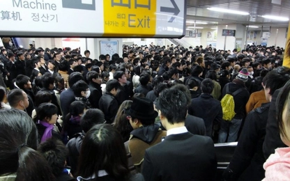 Hành khách ra vào Tokyo mỗi ngày đông hơn cả đội quân Hung Nô