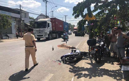 TP. HCM: Nam thanh niên tử vong thương tâm sau va chạm với xe container