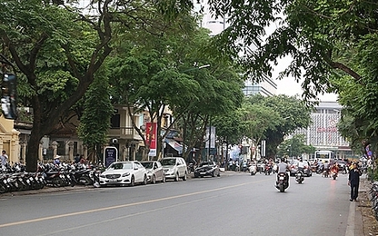 Rào chắn phố Trần Hưng Đạo phục vụ thi công nhà ga đường sắt