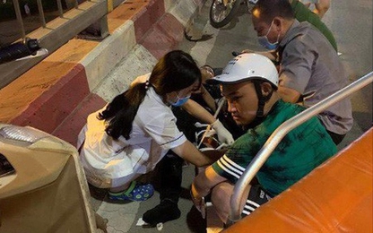 Nữ tài xế lái ôtô tông 3 xe máy trên đường Nguyễn Chí Thanh