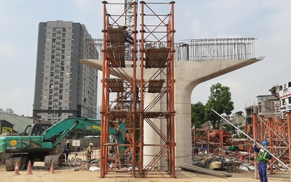 Cầu cạn Mai Dịch-Nam Thăng Long sẽ hoàn thành vào tháng 9 năm 2020