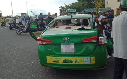 Taxi Mai Linh va chạm với xe tải, 1 hành khách tử vong