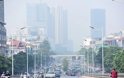 Nồng độ bụi PM2.5 ở Hà Nội cao nhất 5 năm qua