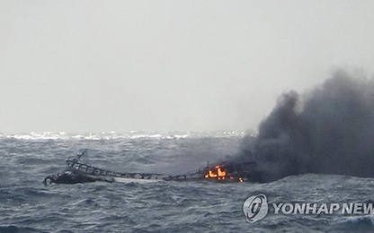 6 thuyền viên Việt Nam mất tích trong vụ cháy tàu ở Hàn Quốc