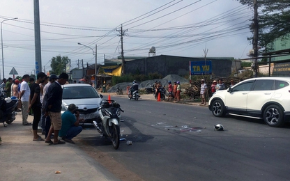 Vợ chết, chồng nguy kịch sau TNGT liên hoàn giữa xe máy và 2 ôtô