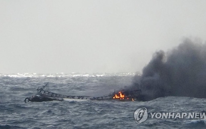 Tìm thấy 1 thi thể người Việt trong vụ cháy tàu cá ở Hàn Quốc