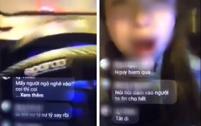 Nữ tài xế ôtô lạng lách, livestream gào thét dọa tông người đi đường