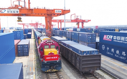 Vận tải biển toàn cầu gián đoạn, đường sắt khẳng định lợi thế