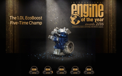 Động cơ EcoBoost 1.0L của Ford nhận giải thưởng năm thứ 5 liên tiếp