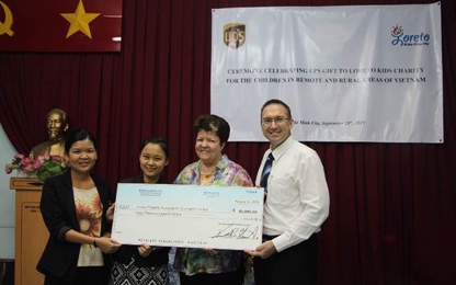 UPS tài trợ 87 nghìn USD giúp trẻ em xóa mù chữ