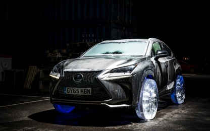 Chiễm ngưỡng Lexus NX độ phong cách bánh xe băng