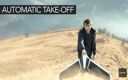 Độc đáo với chiếc Drone một động cơ chỉ cần ném là bay