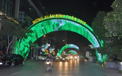 Lung linh sắc màu ánh sáng tại đường hoa Nguyễn Huệ