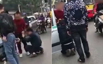 Tài xế taxi bị nhóm người dùng hung khí đập liên tiếp vào đầu