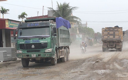 Xử lý nghiêm đoàn xe chở quá tải lưu thông qua QL5, tỉnh Hải Dương