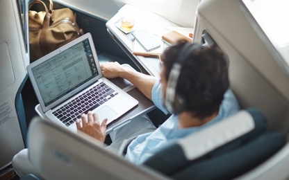 Hãng hàng không CaThay Pacific sẽ phủ Wifi toàn bộ máy bay thân rộng