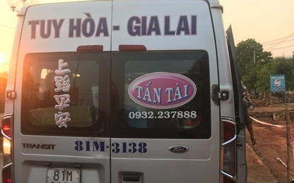 Hoảng hồn "tốc độ bay" của xe khách 16 chỗ trên cung đường Tây Nguyên