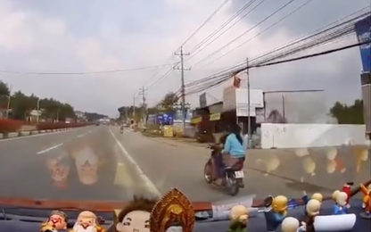 Tạt đầu ô tô, xe máy bị truy đuổi tốc độ cao trên quốc lộ