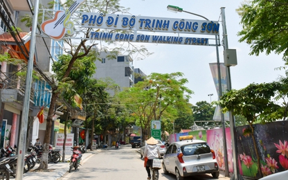 Người Hà Nội đội mưa dự khai trương phố đi bộ Trịnh Công Sơn