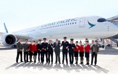 Cathay Pacific đón nhận máy bay Airbus A350-1000 đầu tiên