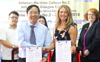 Hợp tác đào tạo giữa CĐ Hàng Hải II với trường Cao đẳng Tp.Glasgow (Scotland)