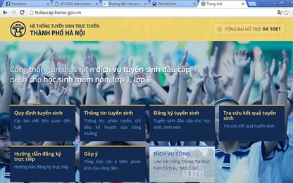Đăng ký tuyển sinh trực tuyến đầu cấp ở Hà Nội như thế nào?