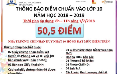 Trường 'nhảy' điểm chuẩn 46 lên 50,5 sau một đêm phải hoàn trả lệ phí