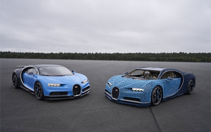 Siêu phẩm Bugatti Chiron ghép từ hơn một triệu miếng Lego, chạy như xe thật