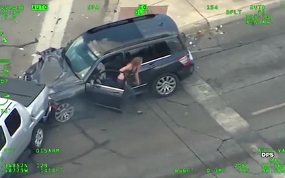 Chở theo con nhỏ, nữ tài xế chạy trốn cảnh sát như phim tốc độ