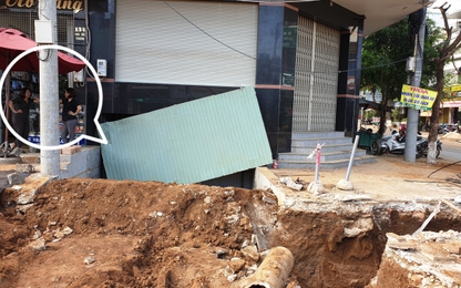 Người dân Phố Núi khốn khổ vì công trình chỉnh trang tuyến phố