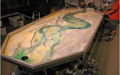 Nghiên cứu chế tạo thử nghiệm sa bàn mô hình vật lý thủy lực dòng sông