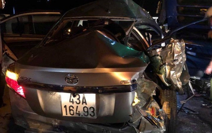 Ô tô đối đầu, hai mẹ con chết thảm ở Bắc hầm Hải Vân