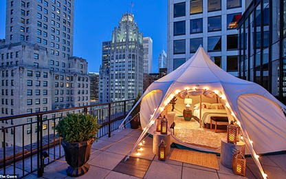 Căn lều trị giá 5.500 USD một đêm trên nóc khách sạn Mỹ