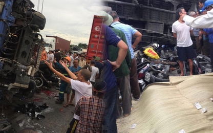 Lái xe tải lật đè chết 5 người trên QL5 đã trình diện