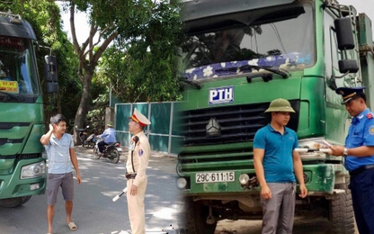 Hà Nội vây bắt xe quá tải như phim hành động