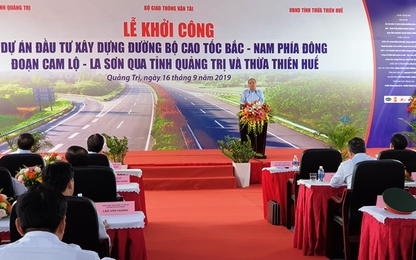 Thủ tướng phát lệnh khởi công xây dựng tuyến cao tốc Cam Lộ-La Sơn