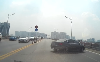 Xác minh, xử lý nghiêm tài xế quay đầu xe trên cầu Vĩnh Tuy