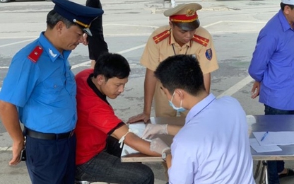 Kiểm tra 178 lái xe, phát hiện 2 lái xe dương tính với ma tuý