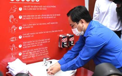 Triển khai 100 trạm rửa tay dã chiến miễn phí chống dịch COVID-19