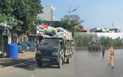 Hà Nội: Bị phạt nặng, xe chở rác của Công ty Thăng Long tiếp tục vi phạm