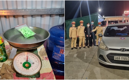 Kiểm tra tài xế 'không tỉnh táo', CSGT phát hiện lượng ma túy lớn